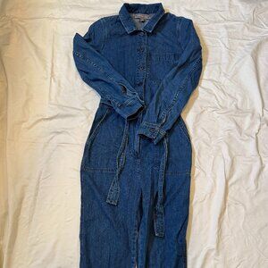 RARE-Point Sur Belted Denim Jumpsuit